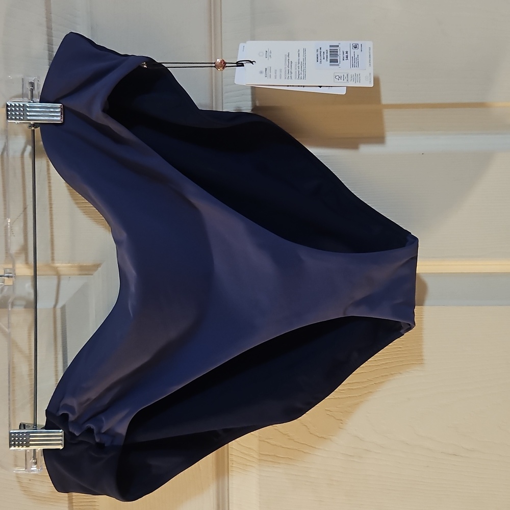 CALIA Women's Looped Mid Rise Swim Bottom: STORM HAZE: NEW WITH TAGS: SIZE XL